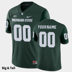 Men's Custom Michigan State Spartans #00 Nike NCAA Green Big & Tall Authentic College Stitched Football Jersey PS50R46DN